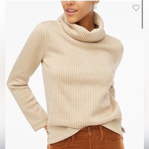 J crew vintage sandstone dust Long-sleeve funnelneck pullover